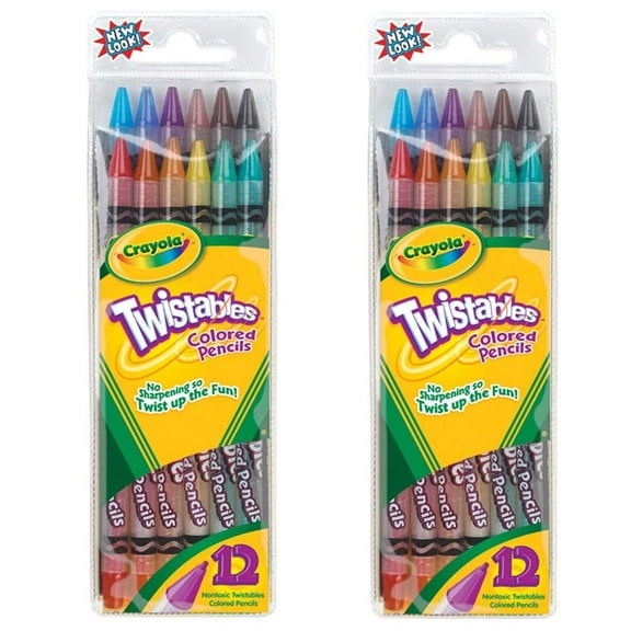 Pack of (2) Crayola Twistables Colored Pencils 12 Count