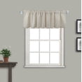 thumbnail image 2 of Aiking Window Treatment - Brushed Rod Pocket Window Valance Curtain for Home / Kitchen / Event Designs, 56 by 16 inch ( 2-Panels, Ivory ), 2 of 4