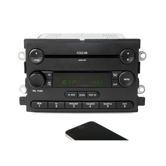 Restored 2006-07 Ford Freestyle AM FM 6 Disc CD Radio w Bluetooth Upgrade 6F9T-18C815-AC (Refurbished)