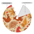 thumbnail image 2 of Sikiie Autumn Animal Maple Leaves 30-48 inches {designName} Print Christmas Tree Skirt Snowman Xmas Tree Skirt with Edge Christmas Decorations for Holiday Party-36", 2 of 7