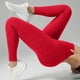 thumbnail image 4 of Pantalones de yoga para mujer, ajustados, de cintura alta, con realce de cadera, a rayas, con rosca, para uso externo., 4 of 7