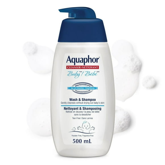 Aquaphor Bébé nettoyant et shampooing , sans larmes, sans parfum
