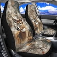 thumbnail image 2 of XYZCANDO Deer Car Seat Covers Front Seats Anti-Slip Camo Forest Automobile Front Seat Covers Removable Automotive Accessories Easy Installation Suitable for Most Cars,SUV,Sedan, 2 of 7