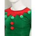 thumbnail image 5 of vastwit Mens Christmas Elf Outfits Santas Helper Long Sleeve Top with Pants Accessories Red Green L, 5 of 7