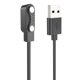 thumbnail image 1 of Cable de carga rápida magnética 1M USB Cable de carga de 2 pines para COLMI I30 Smartwatch, 1 of 8