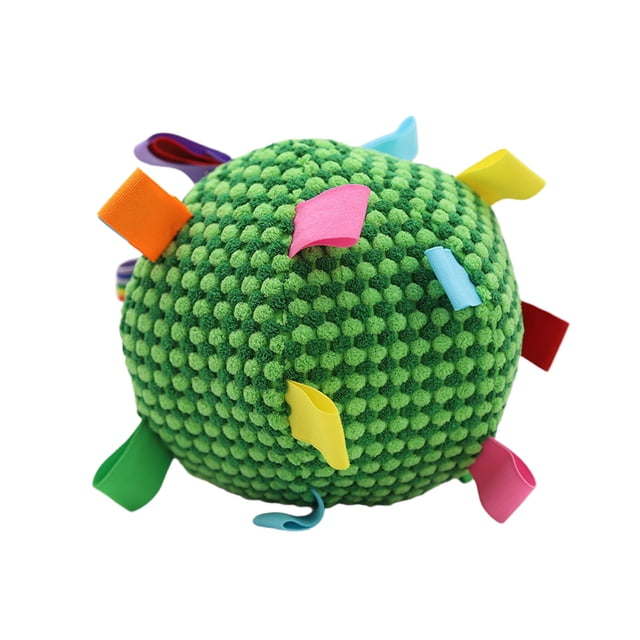 Lksixu Pet Supplies Pet Plushs Ringing Ball Colorful Interactive Boredom Relief Bites-proof Toy Ball Cats Dog General Indoor Toy for Small Dogs and Cats