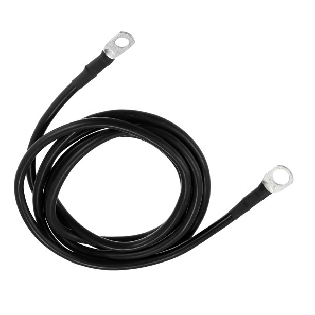 Cable de inversor de batería marina para automóvil 5/16"-3/8" 6 pies cable de cobre de batería negro