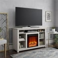 thumbnail image 2 of Beaumont Lane Electric Fireplace Heater TV Stand Console up to 55" in Ivory Pine, 2 of 3