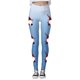 thumbnail image 3 of MKLEKYY Leggings deportivos para mujer, leggings de entrenamiento, pantalones con estampado navideño de bloques de color, leggings elásticos suaves 161, 3 of 4