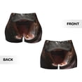 thumbnail image 5 of Lsque Playful Baby Hippo Splash Pattern High Waisted Biker Shorts for Women-Tummy Control Fitness Athletic Workout Running Yoga Gym Shorts,Moisture-Wicking-X-Large, 5 of 9