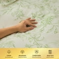 thumbnail image 5 of Kingrest Luxury Queen Duvet Cover Set Floral Printed, Soft & Breathable 100% Organic Cotton 3 Pieces Queen Bedding Sets, Pattern Queen Comfy Duvet Cover Set with Zipper Closure, 5 of 9