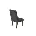 thumbnail image 6 of Rustic Gray Wood 9pc Dining Set with Table and Gray Linen Chairs, 6 of 6