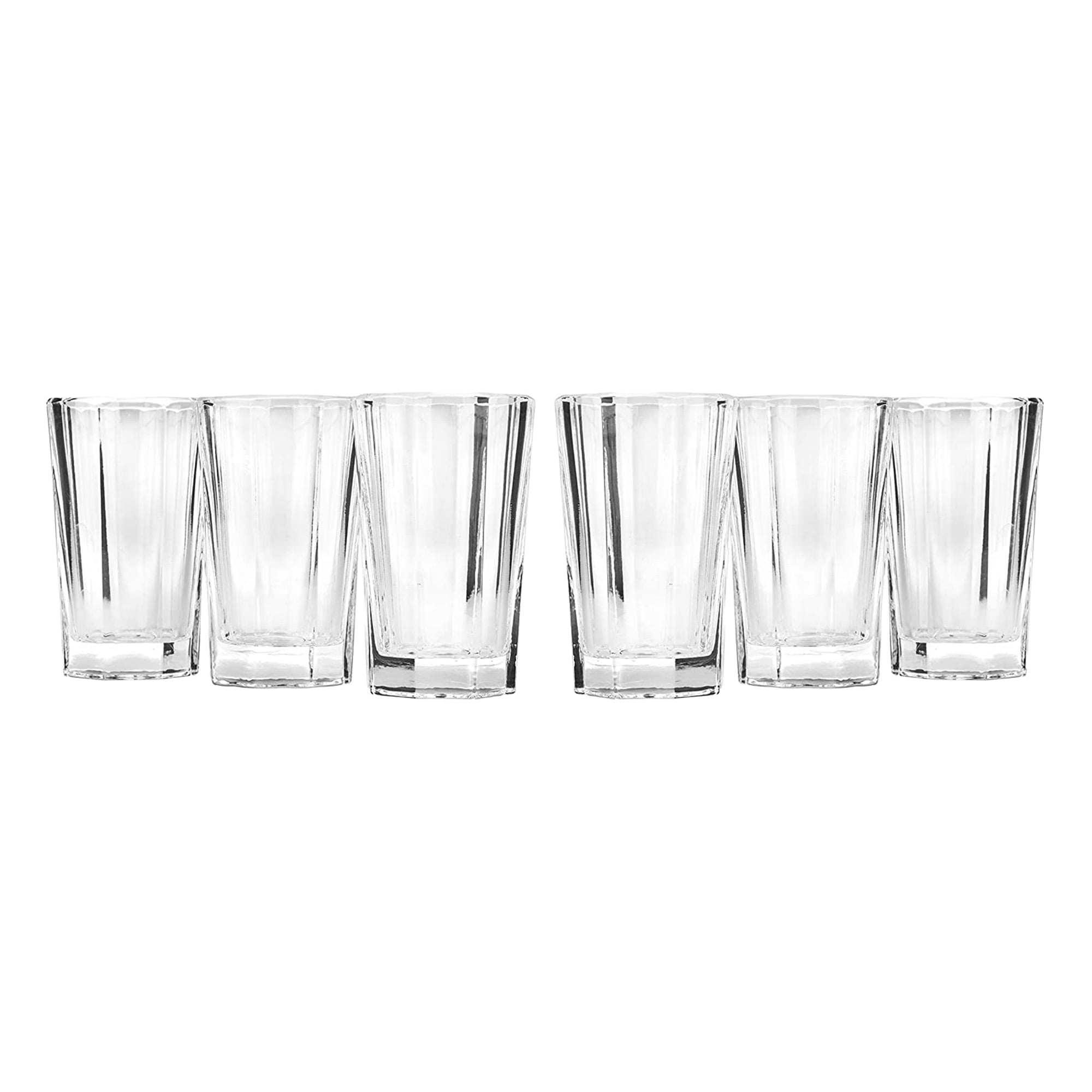 Elegant and Modern Russian Cut Crystal Drinking Glasses for Hosting Parties  and Events - 1oz, Shot Crystal Glass, Set of 6 