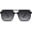 Black/Grey Grading, variant on Trendy Aviator Square Sunglasses For Womens Mens Retro 70s UV400 Women Sun Glasses SJ2327