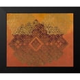 thumbnail image 2 of Zarris, Chariklia 14x12 Black Modern Framed Museum Art Print Titled - Golden Henna I, 2 of 5