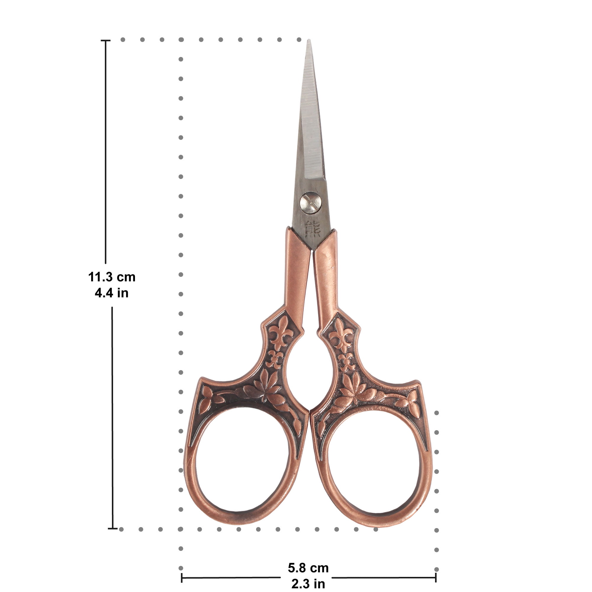 JubileeYarn Antique Style Heirloom Embroidery Craft Scissors - Copper - 10 Pairs