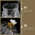 thumbnail image 6 of Piwvid Honey Jars Honey Dish with Dipper and Lid Bee Charms Decoration Crystal Clear Large Glass Jar Honey Pot Honey Dispenser Beehive Honey Containers for Store Honey Syrup Jam Jelly, 6 of 7