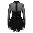 thumbnail image 4 of iixpin Girl's Lyrical Dance Dress Ballet Dancewear Figure Ice Skating Leotard Dresses Ballerina Outfits Black 6, 4 of 7