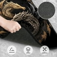 thumbnail image 3 of Balery Vintage Metal Dragon Juego de 4 Alfombrillas para Auto, Revestimientos de Caucho Resistente, Diseño Antideslizante, 3 of 7