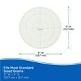 thumbnail image 2 of Kenney Rubber Drain Stopper, 5" Diameter, White, 2 of 5