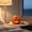 Orange#73, variant on White Ceramic Pumpkin Decor with Glossy Gold stems, 3.82x3.35x3.31in Elegant Modern Thanksgiving Table Centerpiece, Fall Harvest Home Ornament Figurine