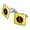 Silver, variant on The Flash Reverse Flash Logo Square Cufflink Set - Silver or Gold