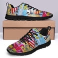 thumbnail image 4 of Blessed Is The Nation Whose God Is The Lord Running Shoes Sneakers Mesh Black Size 6, 4 of 5