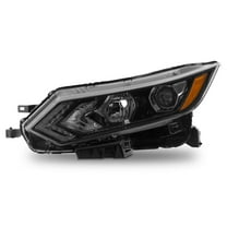 AKKON - Fit 2020 2021 2022 Nissan Rouge Sport 20-22 Halogen Type w/LED DRL Projector Headlight Headlamp OE Style Black Driver Left Side