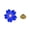 Blue, variant on SmartBy Sweet Women Cherry Blossom Flower Enamel Brooch Pin Suit Collar Badge Jewelry