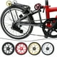 thumbnail image 3 of Yuarrent 1 par de accesorios para bicicleta Easywheel CNC de alta resistencia, neumáticos de empuje de superficie lisa de goma, pieza de Ciclismo Plata, 3 of 6