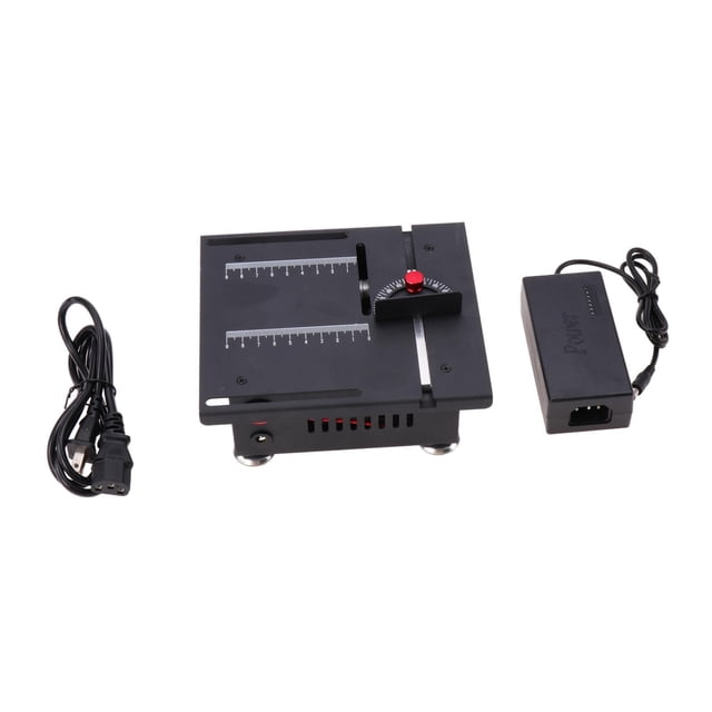 Mini de de mesa de 100W con hoja, enchufe estadounidense de 110V, profundidad de corte de 16mm para el hogar, ángulo ajustable versáti