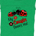 thumbnail image 4 of Inktastic My Cousin Loves Me with Cute Ladybugs Boys or Girls Baby Bodysuit, 4 of 5