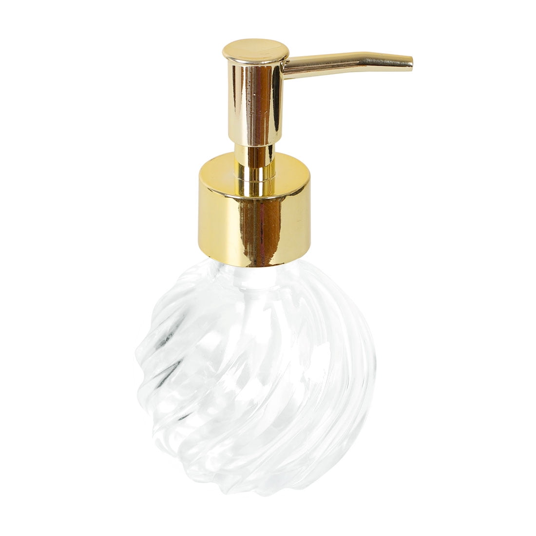 Refillable Clear Empty Glass Liquid Soap Dispenser Bottle,4 oz Glass