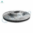 thumbnail image 3 of Set of 12 Front 320mm-Rear 334mm Drilled Slotted Brake Disc Rotors-Ceramic Brake Pad Kit For 2011-2014 Honda Odyssey, 3 of 10