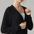 thumbnail image 5 of Mlzmgr Hoodies for Women Cotton Breathable Soft Long Sleeve Full Zip up Sunproof Shirts with Pockets, 5 of 7