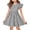#A07-Gray, variant on Summer Dress for Girls 7-8 Casual A-Line Flutter Sleeve Midi Dress Polka Dot Basic Crew Neck Swing Skirt for 4-14t Kids,Yellow