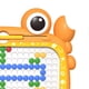 thumbnail image 2 of Magnetic Drawing Board Crab Style Safe Plastic Easy Operation Magnetic Dots Board with Pen Cards for Kids Ages 0 to 3 Orange Large Size, 2 of 4