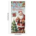 thumbnail image 3 of Christmas Santa Claus Door Cover – 83x35in Extra-Large Polyester Holiday Banner for Front Door, Wall or Indoor Outdoor Party Decoration, 3 of 5