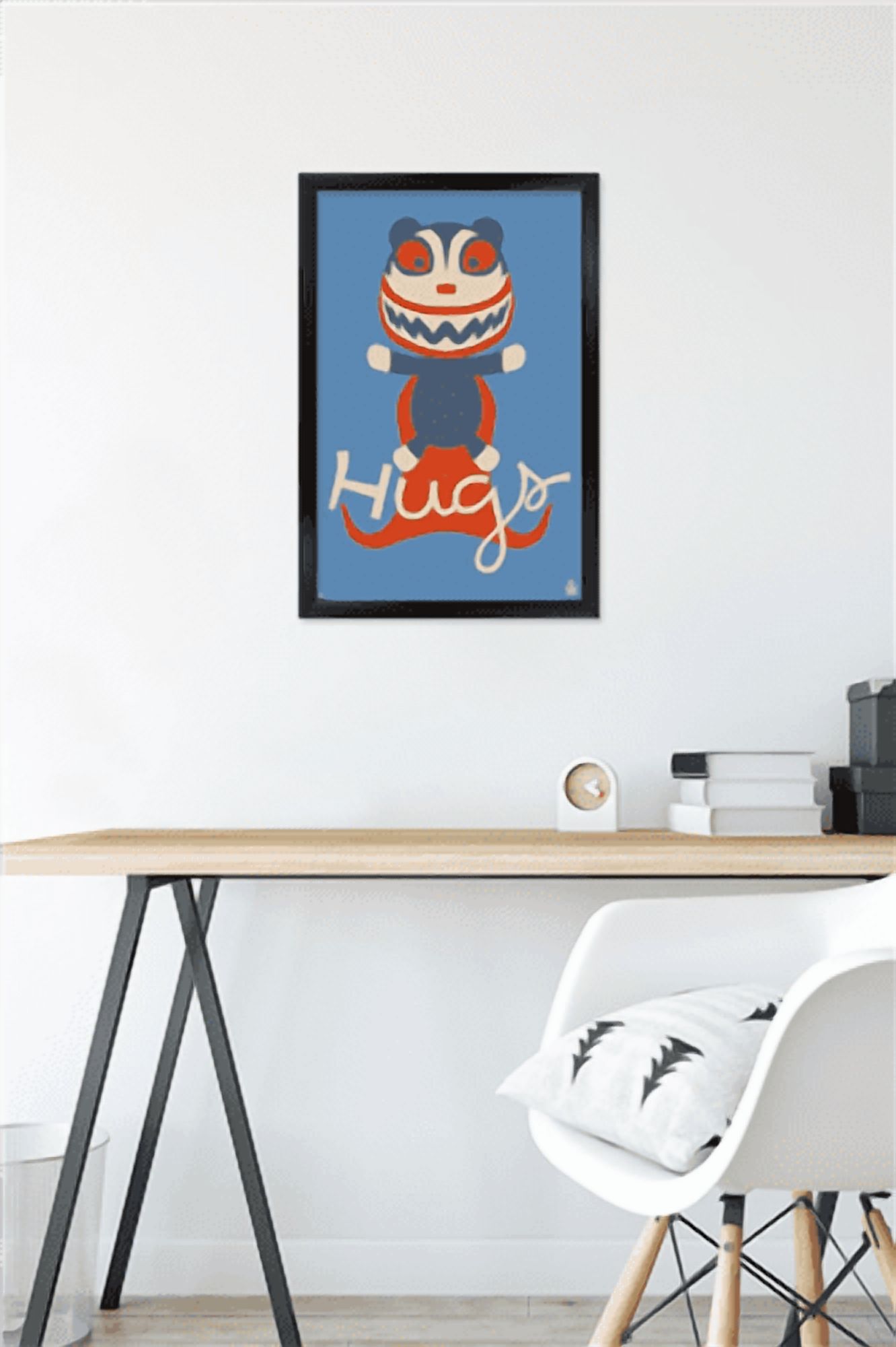 Disney Tim Burton's The Nightmare Before Christmas - Hugs Wall Poster, 14.725" x 22.375" Framed