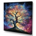 thumbnail image 2 of Designart "Colorful Oak Tree magic Strength I" Tree Oak Wall Art Living Room, 2 of 5