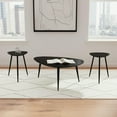 thumbnail image 2 of Odessa 3-piece Triangular Coffee and End Table Set Black, 2 of 12