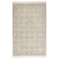 SAFAVIEH Ikat Sheldon Diamond Area Rug, Ivory/Sage, 8' x 10'