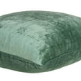 thumbnail image 3 of Parkland Collection Charlotte Green Solid Decorative Throw Pillow, 22 x 22 Cotton Blend Square Pillow, 3 of 5
