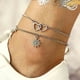 thumbnail image 5 of Tobilleras para mujer, tobilleras para mujer, pulseras para los pies, joyería para los pies de playa para mujer. Una tobillera., 5 of 5