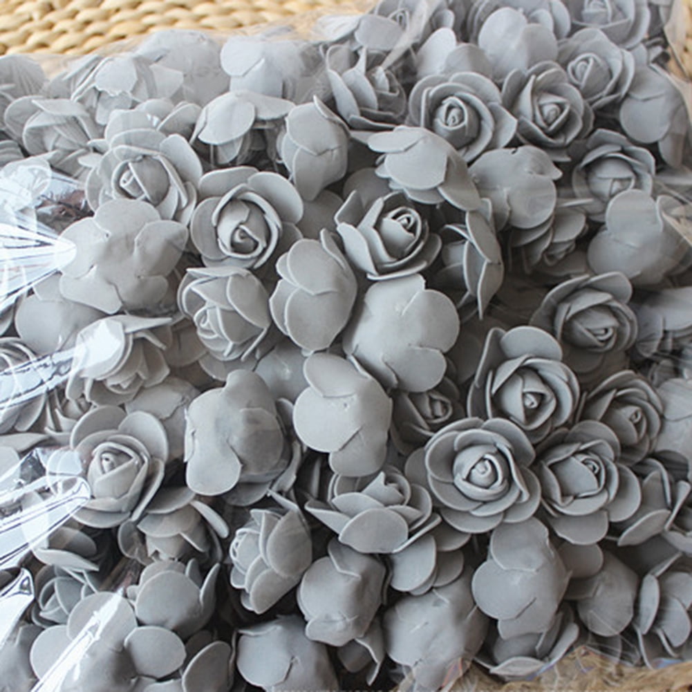 Dream Lifestyle 500 Pcs Stemless Artificial Rose Flower Heads,Mini Foam