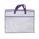 thumbnail image 3 of Organizador de armario, organizador de ropa, 27,6 x 19,7 pulgadas, bolsa para guardar edredones, mantas, colchas, almohadas, juguetes y sábanas. borde violeta, 3 of 8