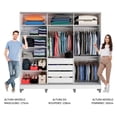 thumbnail image 4 of Ropero Closet Madesa 3 Puertas 2 Espejos con Pies BB, 4 of 5