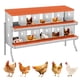 thumbnail image 1 of QinaQin Caja nido para gallinas de 6, 8 o 10 huecos, fabricada en acero galvanizado resistente al óxido, fácil recolección de huevos y limpieza, 1 of 7
