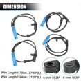 thumbnail image 2 of 4PCS Automotive Left and Right ABS Sensor for E39 525 528 540 34526756375 34526756376, 2 of 5