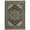 Blue/ Taupe, variant on HomeRoots  2 x 8 ft. Oriental Power Loom Stain Resistant Runner Rug with Fringe, Multi Color